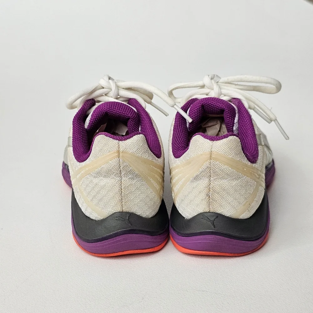 Puma Complete Running Shoes Women 7.5 Ortholite Purple Orange Sneakers